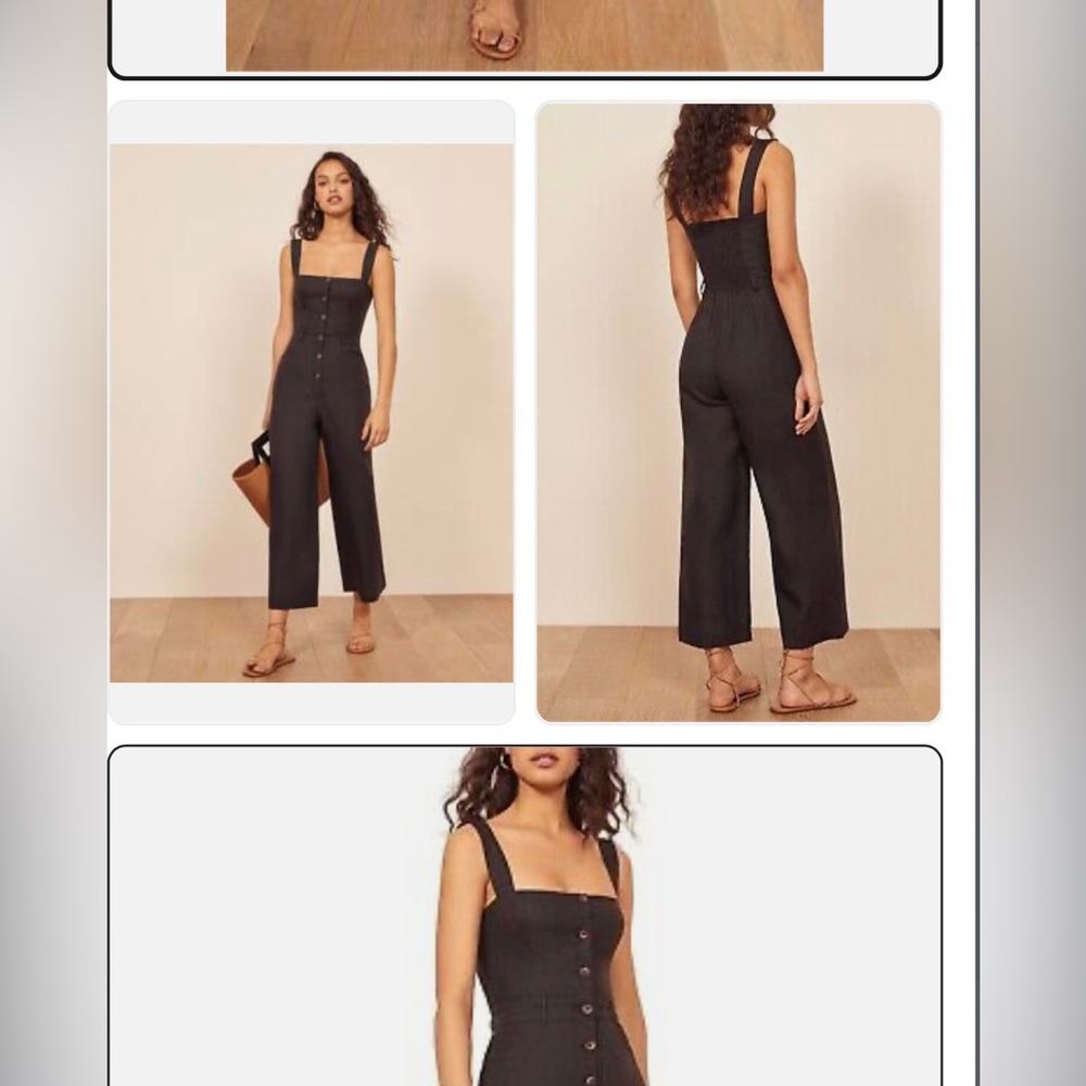 Reformation Tyler Front Button Jumpsuit - image 2
